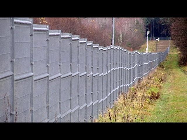 ساخت اولین دیوار فولادی بلند اروپا در مرز لیتوانی و بلاروس