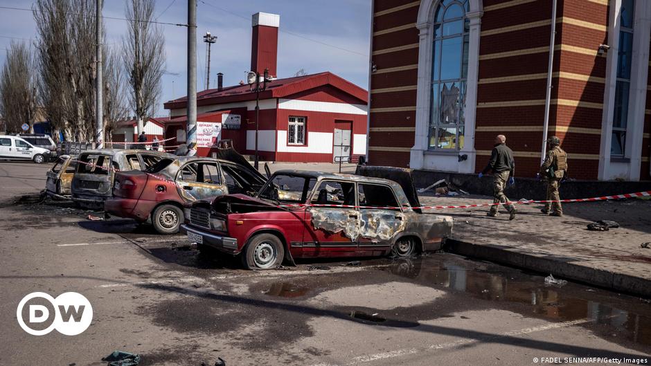 ۱۳۰ کشته و زخمی بر اثر حمله موشکی به ایستگاه قطار در اوکراین