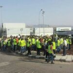 اعتصاب کارگران بنادر اردن