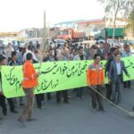 اعتراض کارگرِان اخراج شده‌ی شهرداری جیرفت