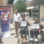تجمع اعتراضی معلولان در شهرهای مختلف
