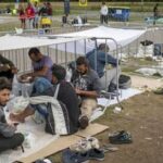اعتراض پناهجویان در بلژیک1