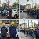 اعتراض رانندگان استیجاری شرکت توزیع برق گیلان