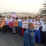 تجمع اعتراضی کارگران ‌پارس جنوبی