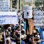 تظاهرات ضد حکومتی شهروندان در زاهدان