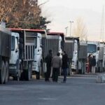 اعتصاب رانندگان کامیون در راسک