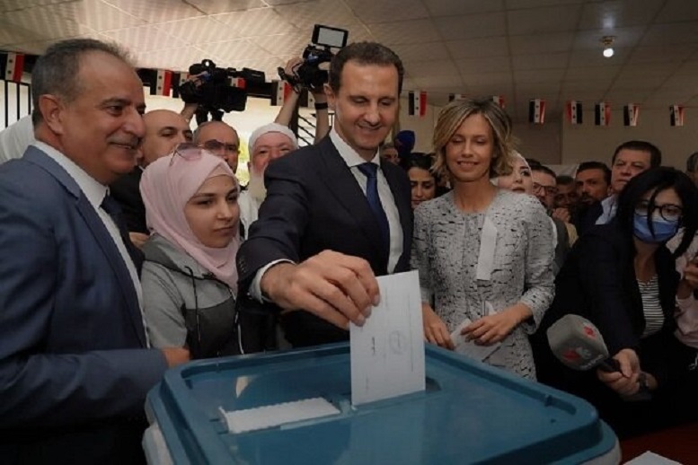 بشار اسد با ۹۵ درصد آرا برای چهارمین بار رییس‌جمهور سوریه شد مبارک است؟!