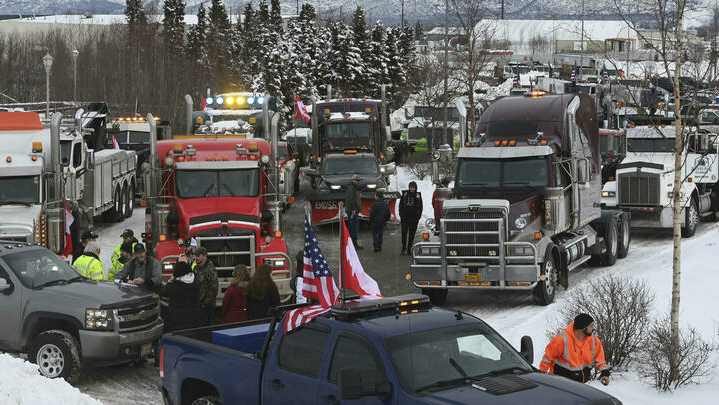 Virus Outbreak-Alaska Truckers