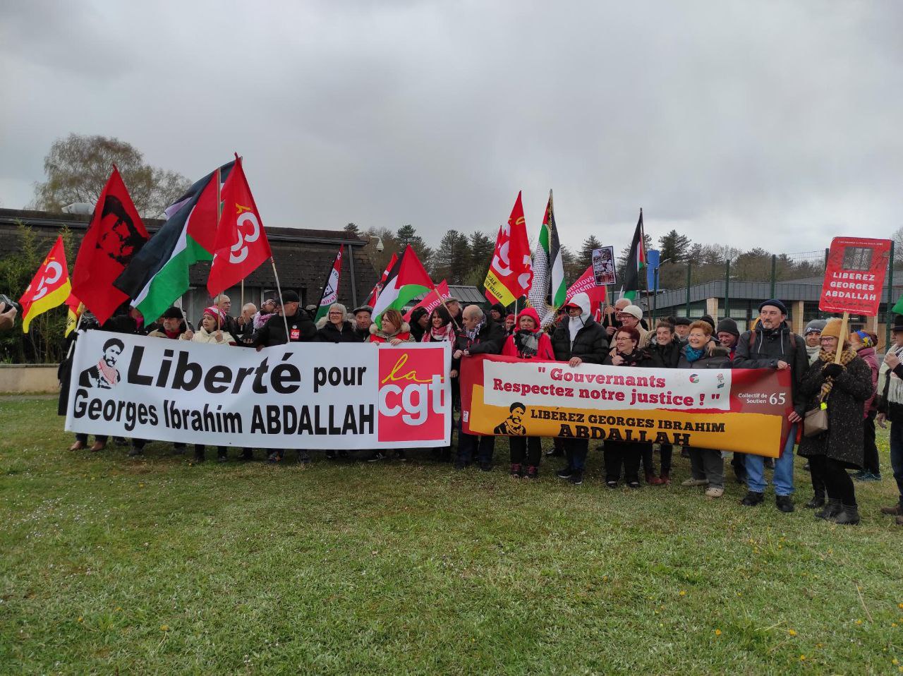 تجمع سوسیالیست ها در حمایت از جرج عبدالله در فرانسه