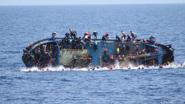 غرق شدن حدود یکصد مهاجر در آبهای دریای مدیترانه