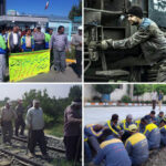 اعتراض کارگران راه آهن در شهرهای مختلف
