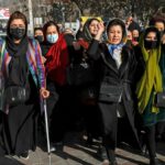 تظاهرات زنان کابل با مطالبه حق تحصیل